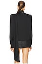 view 4 of 6 Cambria Tie Neck Blouse in Black