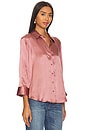 view 2 of 4 Dani 3/4 Sleeve Blouse in Mauve Rose