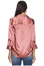 view 3 of 4 Dani 3/4 Sleeve Blouse in Mauve Rose