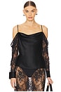 view 1 of 4 Zion Cold Shoulder Blouse in Black