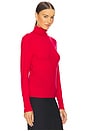 view 2 of 4 Flora Turtleneck Top in Lava Red & Gold