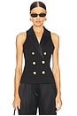 view 1 of 5 Vesper Tux Vest in Black
