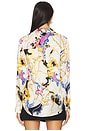 view 3 of 4 Tyler Long Sleeve Blouse in White, Black, & Renaissance