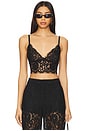 view 1 of 4 Aislin Lace Bralette Top in Black