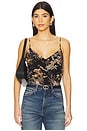 view 1 of 4 Jane Top in Black Multi Tapestry Jungle Print