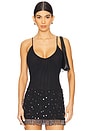 view 1 of 5 Gelina Ruched Bodysuit in Black