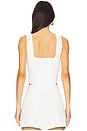 view 3 of 4 Saga Square Neck Corset Top in Ivory & Gold
