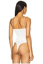 view 4 of 5 Dara Plunge Bodysuit in Ivory