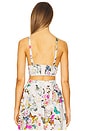 view 3 of 4 Kaori Bralette Top in White Charonda Butterfly