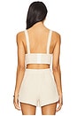 view 3 of 5 Castalia Bra Top in White, Ivory, & Gold