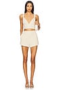 view 4 of 5 Castalia Bra Top in White, Ivory, & Gold