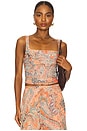 view 1 of 4 REGATA FRANZIDA RASHA in Orange & Light Blue Traditional Paisley
