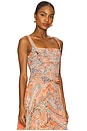 view 2 of 4 REGATA FRANZIDA RASHA in Orange & Light Blue Traditional Paisley