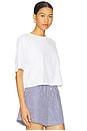view 2 of 4 Daria Oversized Crop Tee in White