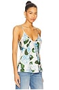 view 2 of 4 Lexi Camisole Top in Ivory & Light Blue Hydrangea