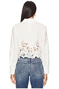view 3 of 4 Seychelle Cropped Buttondown Top in White