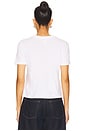 view 3 of 4 Eliza Wild Side Tee in White