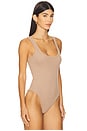 view 3 of 5 Nica Scoop Neck Tank Bodysuit in Ginger Snap