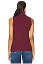 view 3 of 4 Ceci Sleeveless Turtleneck Top in Dark Port