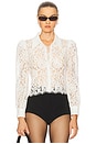 view 1 of 4 Anita Lace Button Up Top in Ivory