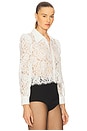 view 2 of 4 Anita Lace Button Up Top in Ivory