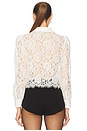 view 3 of 4 Anita Lace Button Up Top in Ivory