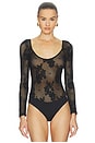 view 2 of 5 Gwendolyn Long Sleeve Bodysuit in Black