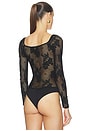 view 4 of 5 Gwendolyn Long Sleeve Bodysuit in Black