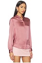 view 2 of 4 BLUSA DE CUELLO ALTO BIANCA in Mauve Rose