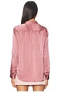 view 3 of 4 BLUSA DE CUELLO ALTO BIANCA in Mauve Rose