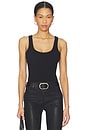 view 1 of 5 Nica Scoop Tank Bodysuit in Black