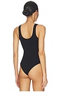 view 4 of 5 Nica Scoop Tank Bodysuit in Black