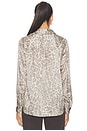 view 4 of 5 Tyler Long Sleeve Blouse in Grey Multi Patch Leopard