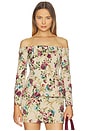 view 1 of 4 Alice Off Shoulder Blazer in Multi Floral Tapestry