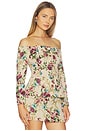 view 2 of 4 Alice Off Shoulder Blazer in Multi Floral Tapestry