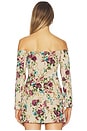 view 3 of 4 Alice Off Shoulder Blazer in Multi Floral Tapestry