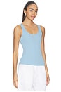 view 2 of 4 Adira Scoop Tank in Allure Blue