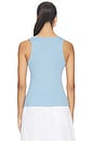view 3 of 4 Adira Scoop Tank in Allure Blue