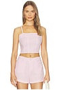view 1 of 4 Arlin Seamed Midi Tank in Icy Lilac