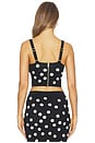 view 3 of 4 Tula Polka Dot Bra Knit Top in Black & Ecru Polka Dot