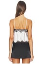 view 3 of 4 Kimber Lace Insert Cami in White & Black