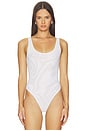 view 2 of 5 BODY KALEA SCOOP NECK TANK in White