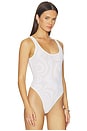 view 3 of 5 BODY KALEA SCOOP NECK TANK in White