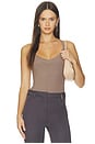 view 1 of 5 Wrenna Racerback Bodysuit in Cardamom