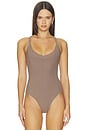 view 2 of 5 Wrenna Racerback Bodysuit in Cardamom