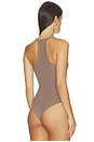 view 4 of 5 Wrenna Racerback Bodysuit in Cardamom