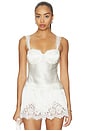 view 1 of 4 Soleia Lace Strap Cup Camisole in Ivory
