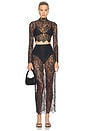 view 4 of 4 Henriette Lace Long Sleeve Top in Black