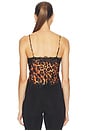 view 4 of 4 Kimber Lace Insert Cami in Tan Multi Java Leopard & Black