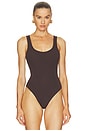 view 2 of 5 Nica Scoop Tank Bodysuit in Dark Java